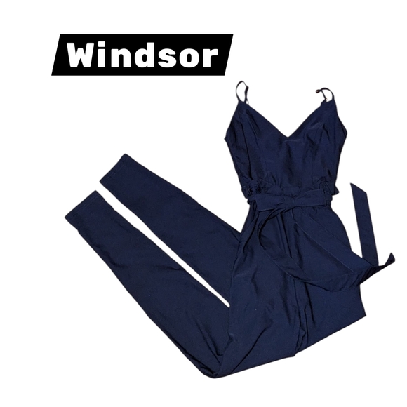 Windsor Navy Jumpsuit for Women - Picture 1 of 10
